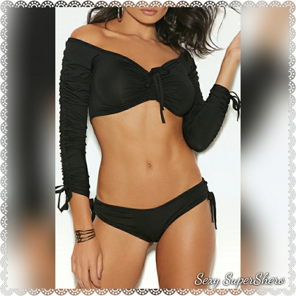 Sexy SuperShero Other - SALE!🆕2Pc Off-Shoulder Lycra Cami top & Bootyshort Set